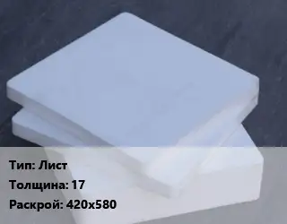 Капролон плита Лист s=17 420х580